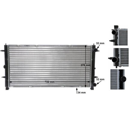 Radiator, engine cooling MAHLE CR398000S