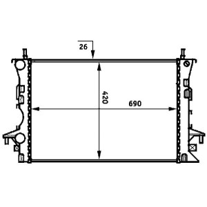 Radiator, engine cooling MAHLE CR459000S