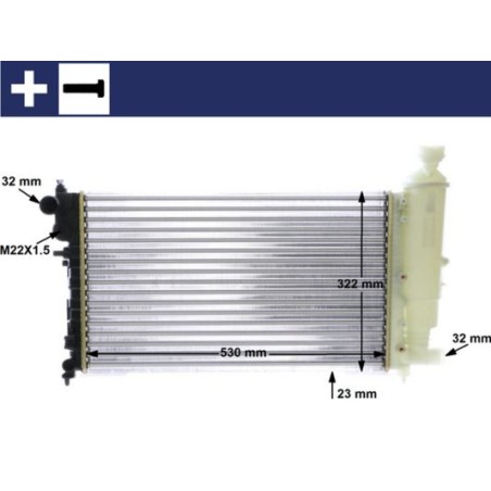 Radiator, engine cooling MAHLE CR468000S