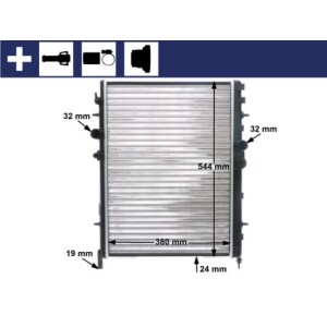 Radiator, engine cooling MAHLE CR515000S