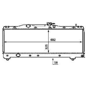 Radiator, engine cooling MAHLE CR533000S