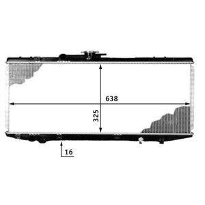 Radiator, engine cooling MAHLE CR536000S