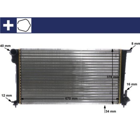 Radiator, engine cooling MAHLE CR624000S