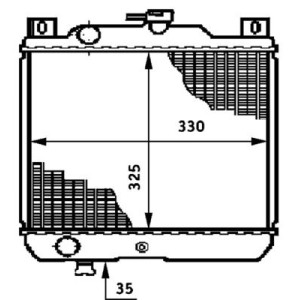 Radiator, engine cooling MAHLE CR651000S