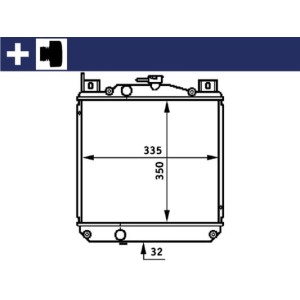 Radiator, engine cooling MAHLE CR655000S