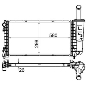 Ψυγείο, ψύξη κινητήρα MAHLE CR843000S