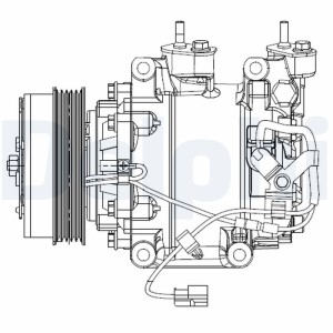Compressor, air conditioning DELPHI CS20510
