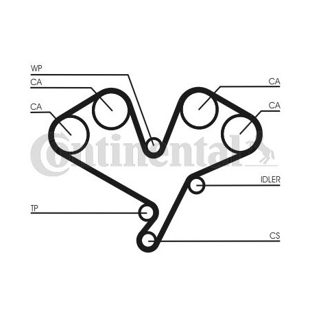 Οδοντωτός ιμάντας CONTINENTAL CTAM CT1113