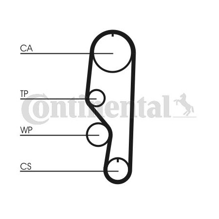 Οδοντωτός ιμάντας CONTINENTAL CTAM CT557