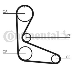 Timing Belt CONTINENTAL CTAM CT702