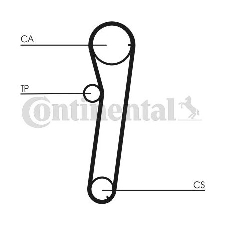 Timing Belt CONTINENTAL CTAM CT739