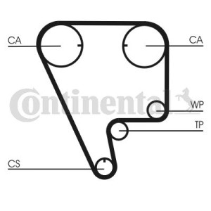 Timing Belt CONTINENTAL CTAM CT794