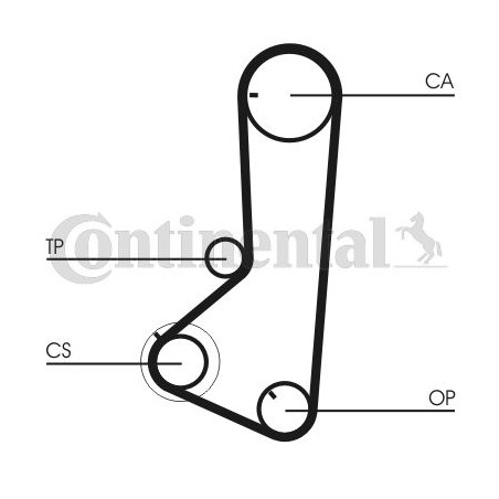 Timing Belt CONTINENTAL CTAM CT836