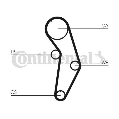 Water Pump & Timing Belt Kit CONTINENTAL CTAM CT908WP1