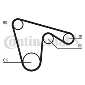 Timing Belt CONTINENTAL CTAM CT970