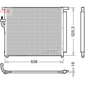 Condenser, air conditioning DENSO DCN10049