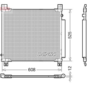 Condenser, air conditioning DENSO DCN50050