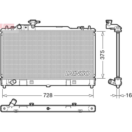 Ψυγείο, ψύξη κινητήρα DENSO DRM44033