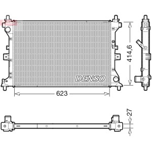 Radiator, engine cooling DENSO DRM47039