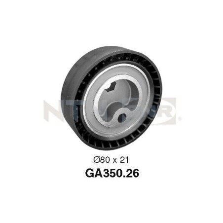 Tensioner Pulley, V-ribbed belt SNR GA350.26