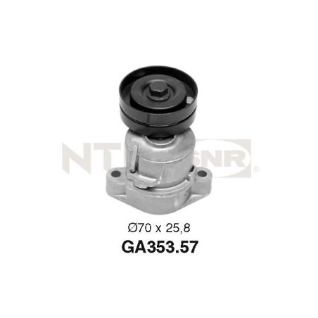 Tensioner Pulley, V-ribbed belt SNR GA353.57