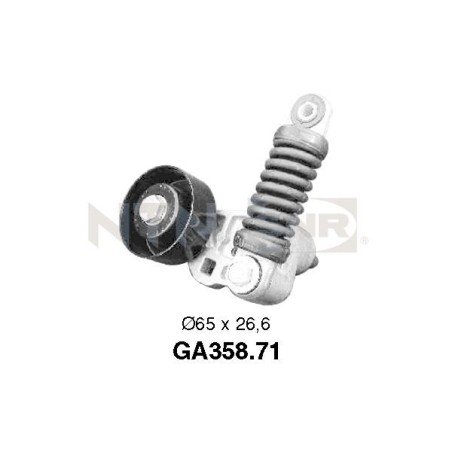 Tensioner Pulley, V-ribbed belt SNR GA358.71