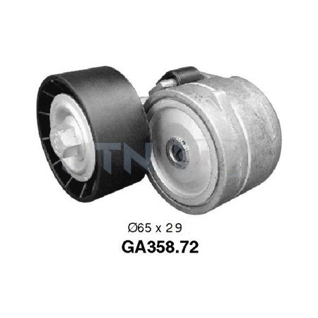 Tensioner Pulley, V-ribbed belt SNR GA358.72