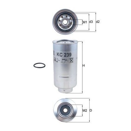 Φίλτρο καυσίμου KNECHT KC239D
