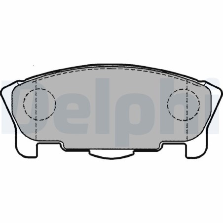 Brake Pad Set, disc brake DELPHI LP1149