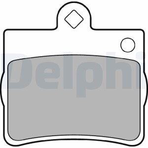 Brake Pad Set, disc brake DELPHI LP1402