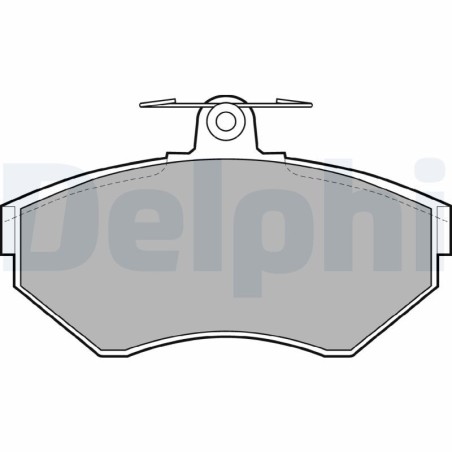 Brake Pad Set, disc brake DELPHI LP1409