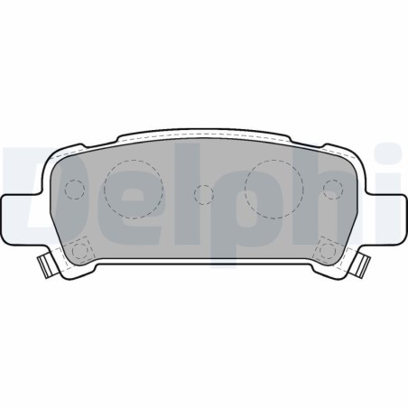 Brake Pad Set, disc brake DELPHI LP1509