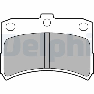 Brake Pad Set, disc brake DELPHI LP1547