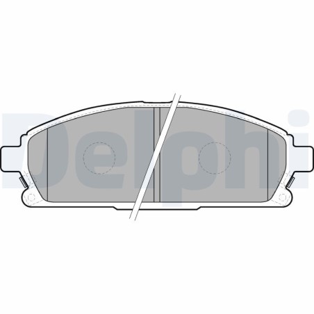 Brake Pad Set, disc brake DELPHI LP1659