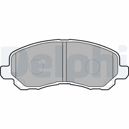 Brake Pad Set, disc brake DELPHI LP1684