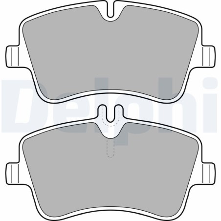 Brake Pad Set, disc brake DELPHI LP1696