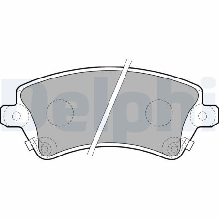 Brake Pad Set, disc brake DELPHI LP1737