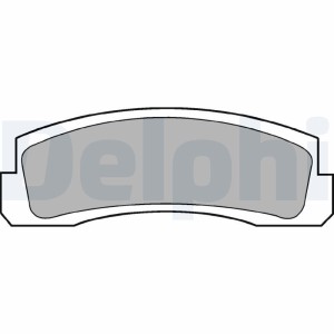 Brake Pad Set, disc brake DELPHI LP189