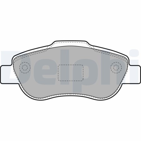 Brake Pad Set, disc brake DELPHI LP1929