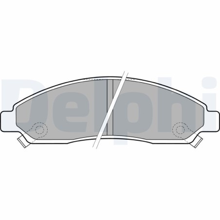 Brake Pad Set, disc brake DELPHI LP2037