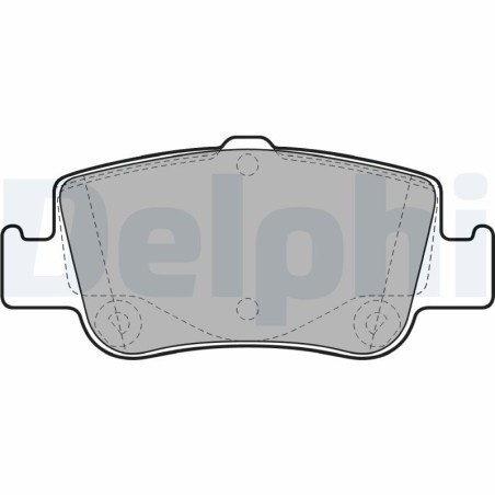 Brake Pad Set, disc brake DELPHI LP2103