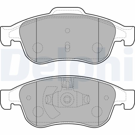 Brake Pad Set, disc brake DELPHI LP2152