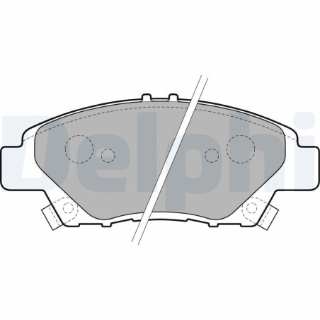 Brake Pad Set, disc brake DELPHI LP2194