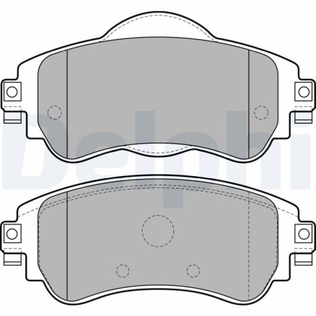 Brake Pad Set, disc brake DELPHI LP2228