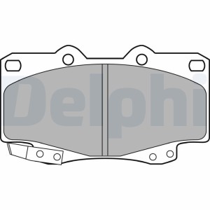 Brake Pad Set, disc brake DELPHI LP2242