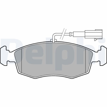 Brake Pad Set, disc brake DELPHI LP2288