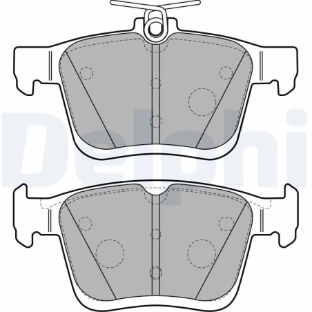 Brake Pad Set, disc brake DELPHI LP2490