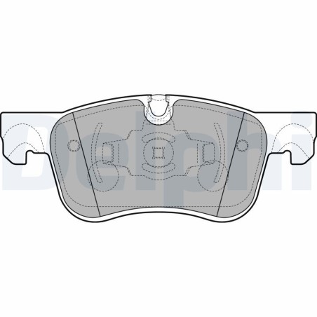 Brake Pad Set, disc brake DELPHI LP2689