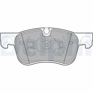 Brake Pad Set, disc brake DELPHI LP2689