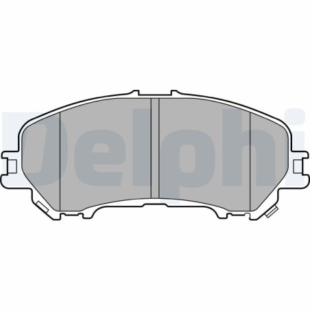 Brake Pad Set, disc brake DELPHI LP3144